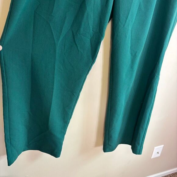 Abercrombie & Fitch Green Trouser Dress Pants Size 18 Long Inseam - Picture 5 of 7